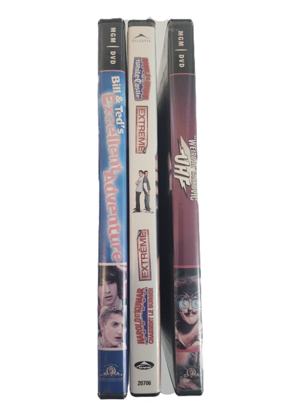 Classic Comedy DVD Bundle – UHF / Bill & Ted / Harold & Kumar – Cult Favorites